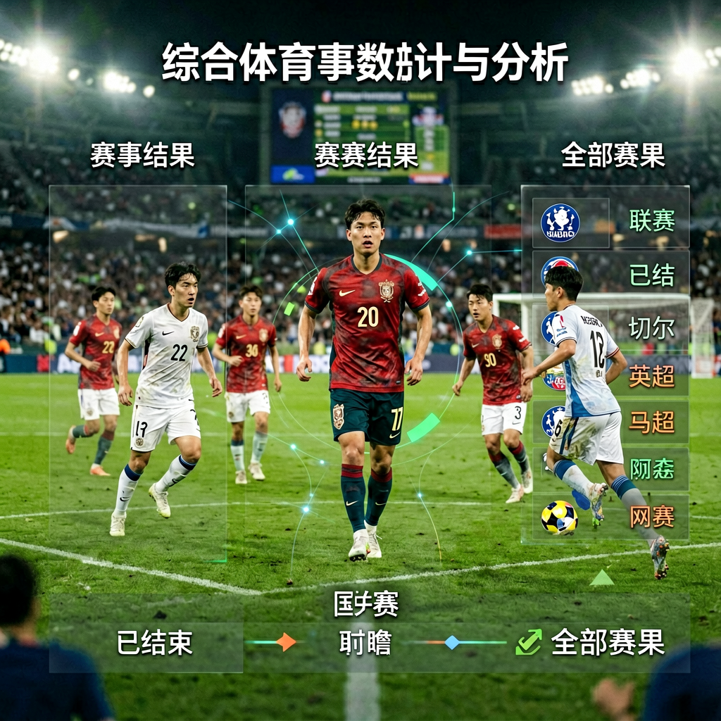 综合体育赛事数据统计与分析图表